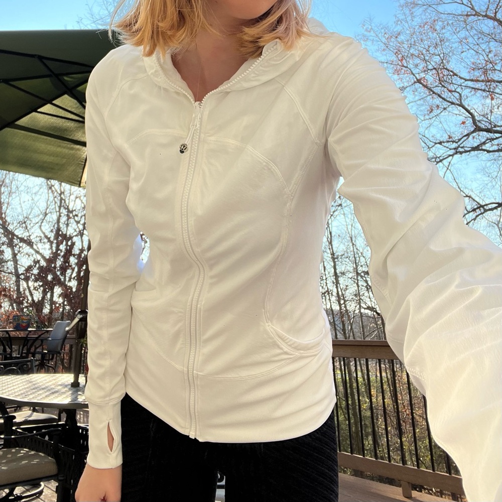 White Lululemon Full-zip Jacket